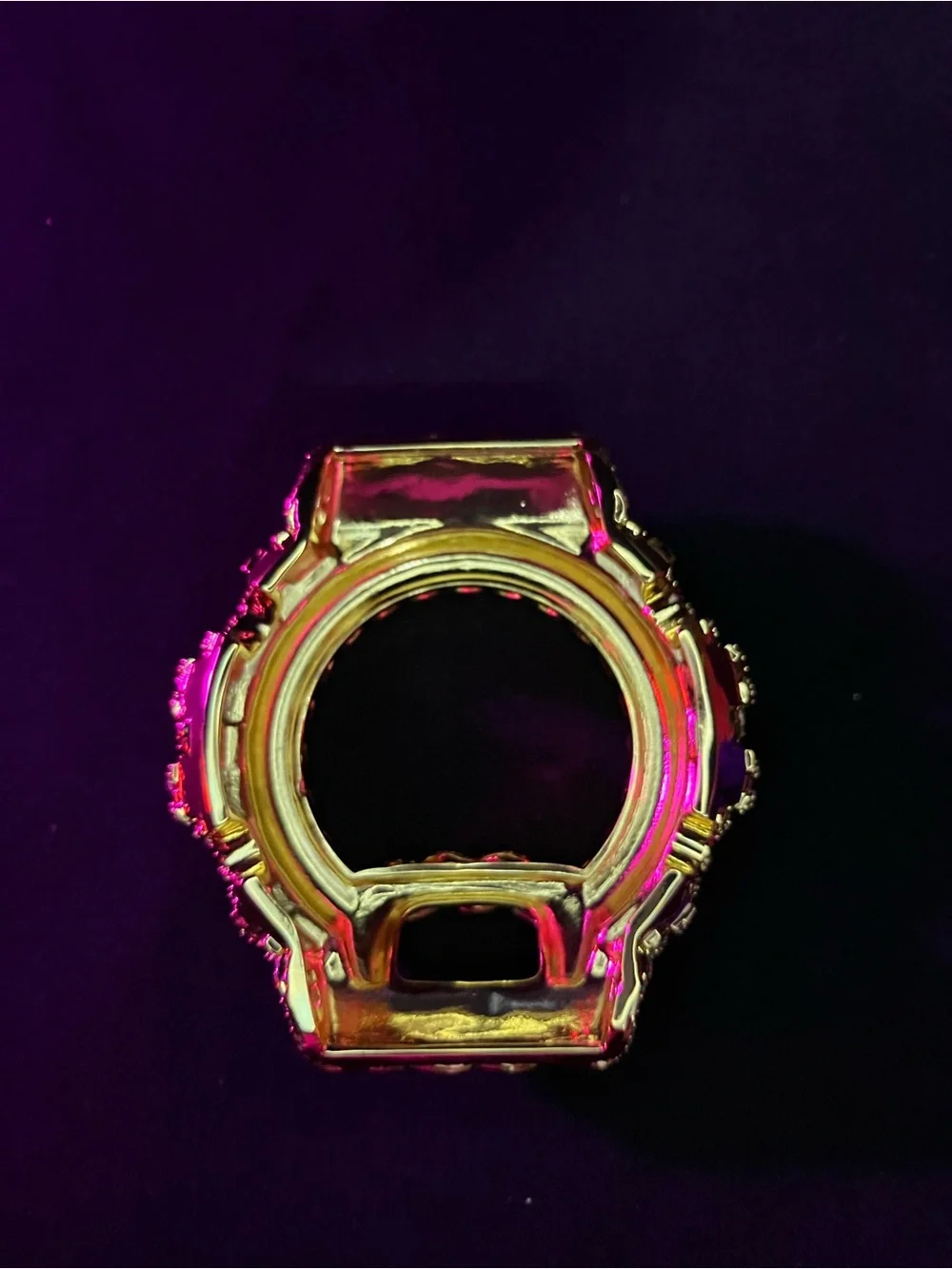 G Shock Moissanite Iced out bezel- Dw-6900